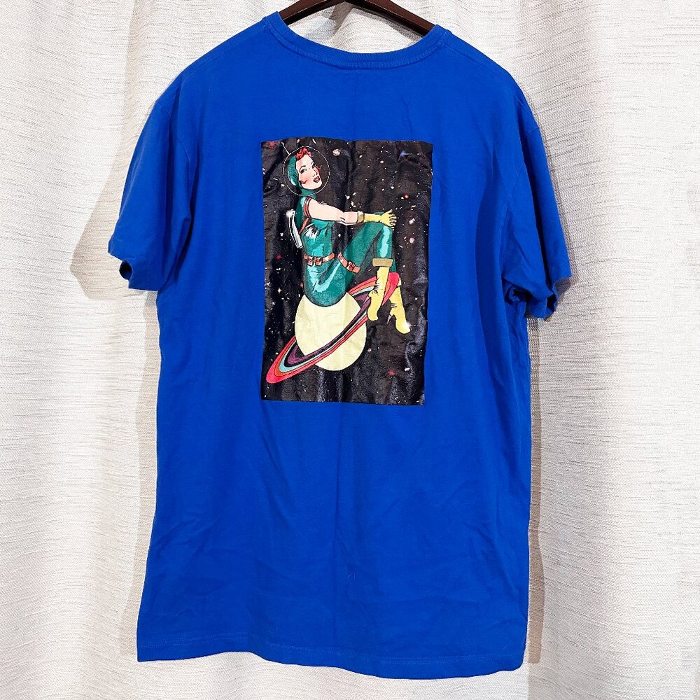 Billionaire Boys Club Space Girl Graphic Tee XXL Blue